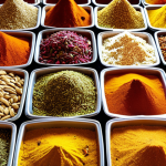 **Image Prompt:** A vibrant Turkish bazaar scene overflowing with colorful spices (cumin, oregano, chili flakes), fresh local produce, and traditional Turkish delights like baklava. Focus on the textures and aromas.