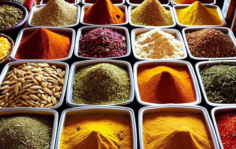 **Image Prompt:** A vibrant Turkish bazaar scene overflowing with colorful spices (cumin, oregano, chili flakes), fresh local produce, and traditional Turkish delights like baklava. Focus on the textures and aromas.