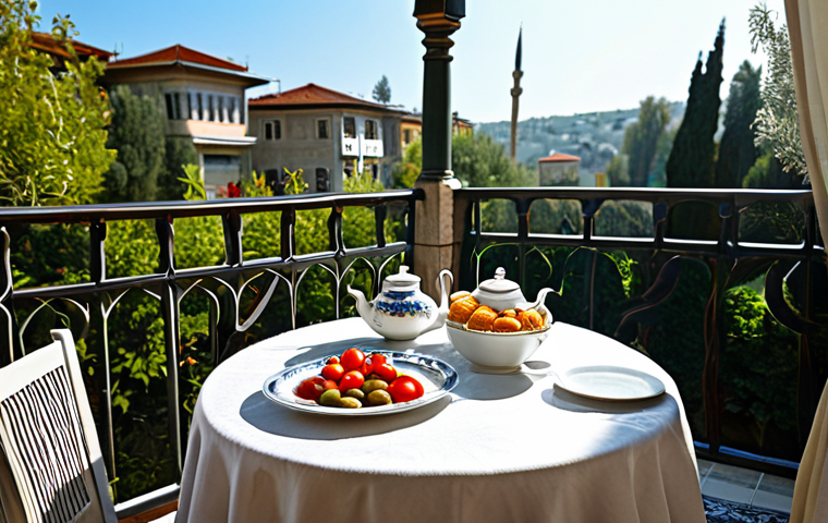 전통식품의 건강 영향 - **Traditional Turkish Breakfast Scene:** "A cozy morning scene featuring a table laden with a tradit...