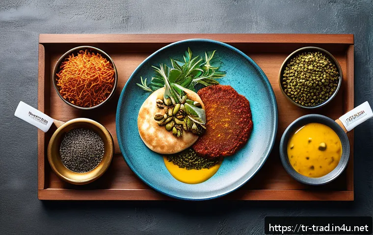 전통 음식의 글로벌화 - A beautifully styled modern Turkish dining table set in an elegant restaurant, featuring traditional...